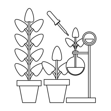 Bilim deneyleri ve soruşturma siyah ve beyaz