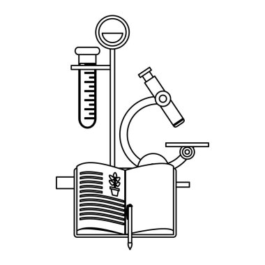 Bilim deneyleri ve soruşturma siyah ve beyaz