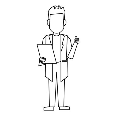 Doktor avatar kavramı siyah ve beyaz