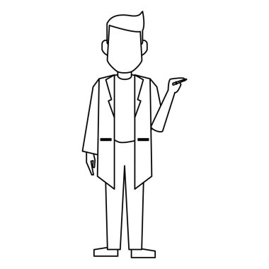 Doktor avatar kavramı siyah ve beyaz