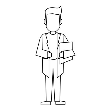 Doktor avatar kavramı siyah ve beyaz