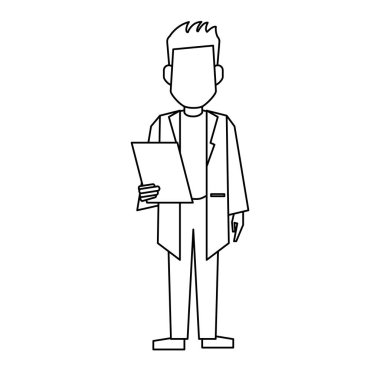 Doktor avatar kavramı siyah ve beyaz