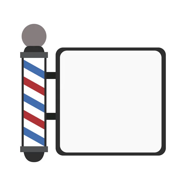 Blank barbershop sign — Stock Vector