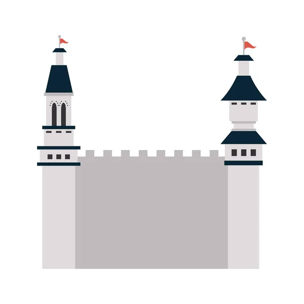 Edificio del castillo medieval — Vector de stock