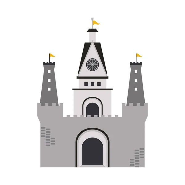 Edificio del castillo medieval — Vector de stock