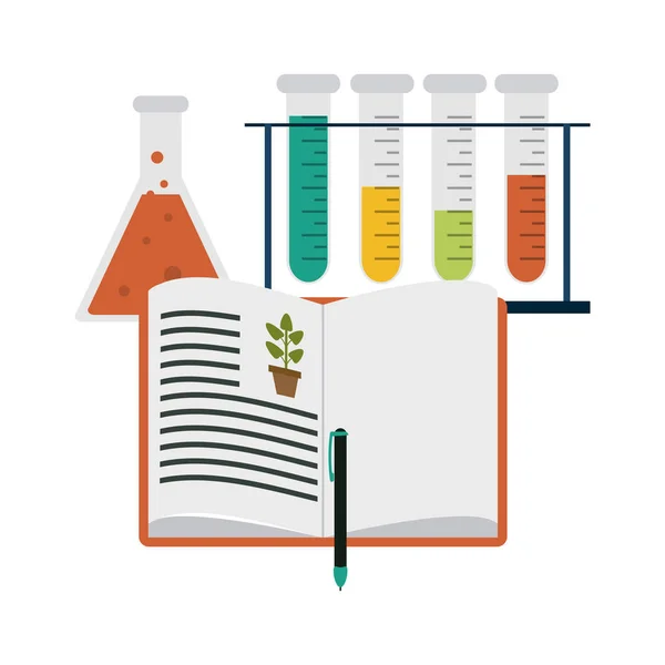 Wissenschaftliche Experimente und Untersuchungen — Stockvektor