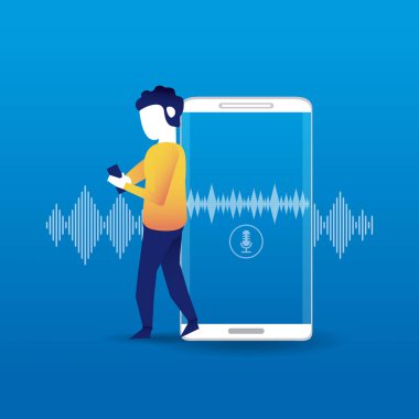 smartphone kablosuz hoparlör ile bağlı