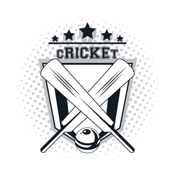 Icône joueur de cricket — Image vectorielle