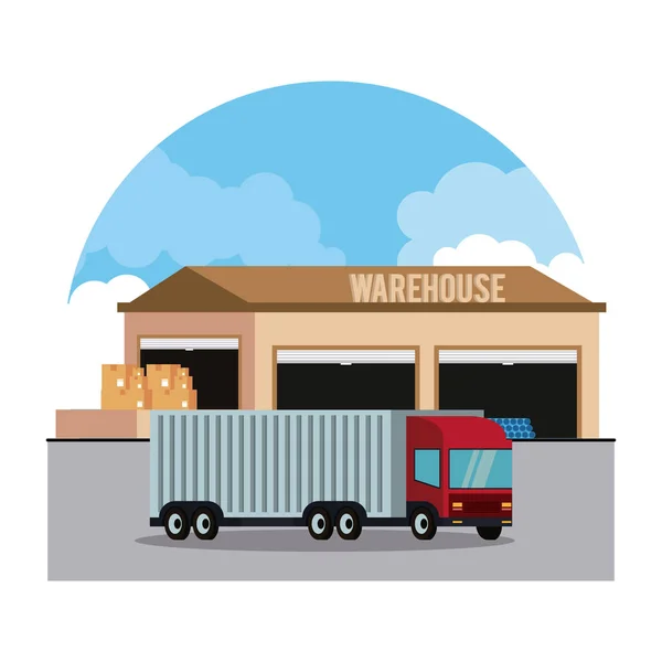 Αποθήκη και logistics — Διανυσματικό Αρχείο