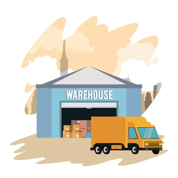 Delivery and logistics — Stock Vector