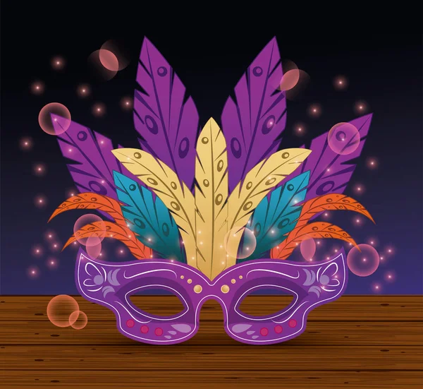 Masque Mardi Gras — Image vectorielle