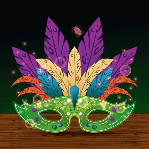 Masque Mardi Gras — Image vectorielle