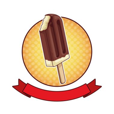 Buzlu şeker pop sanat çizgi film