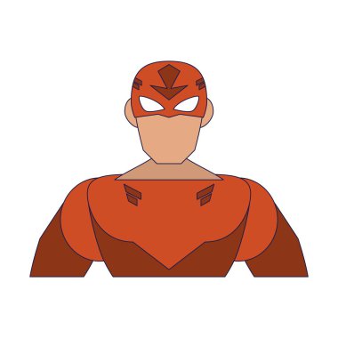 Süper kahraman karakter çizgi filmi