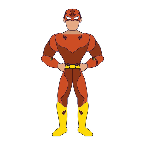 Супергерой мультфільму характер — стоковий вектор