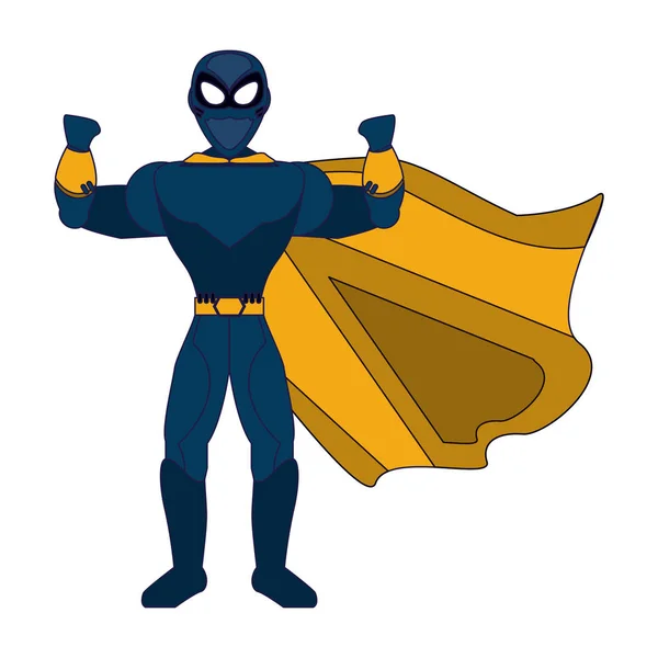 Superhéroe personaje de dibujos animados — Archivo Imágenes Vectoriales