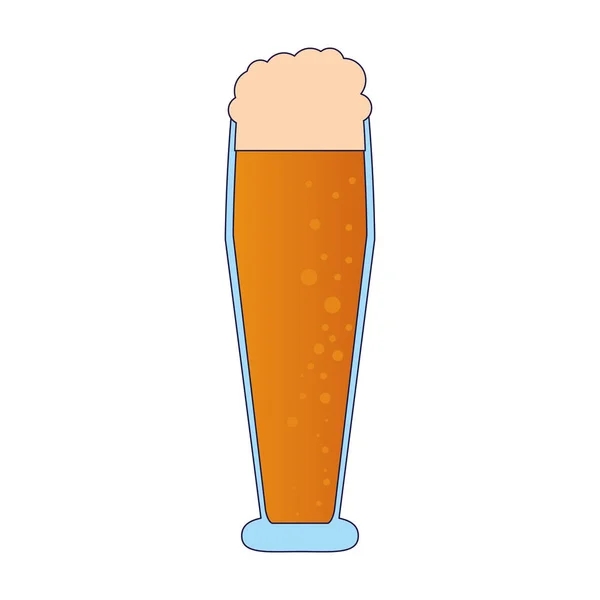 Coupe en verre de bière — Image vectorielle