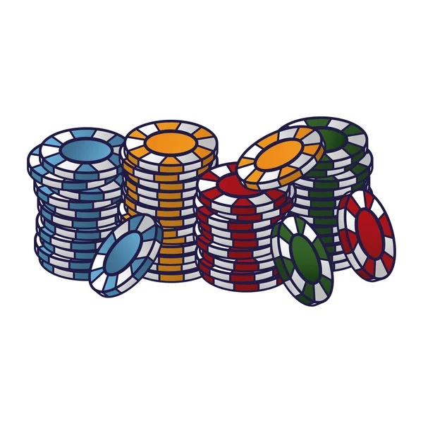 Pokergames en elementen — Stockvector