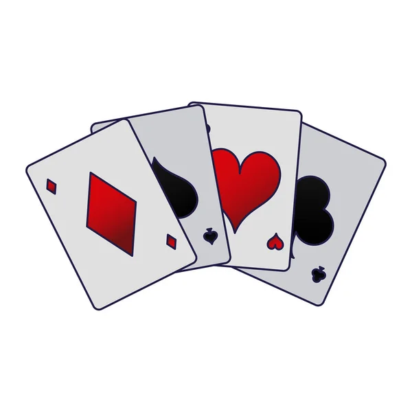 Cartes de loisirs casino — Image vectorielle