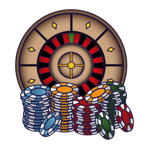 Juegos y elementos de poker — Vector de stock