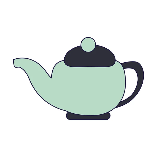 Porcelany czajnik herbata — Wektor stockowy