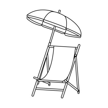 Siyah beyaz plaj ve yaz konsepti