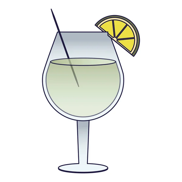 Tasse de boisson cocktail — Image vectorielle