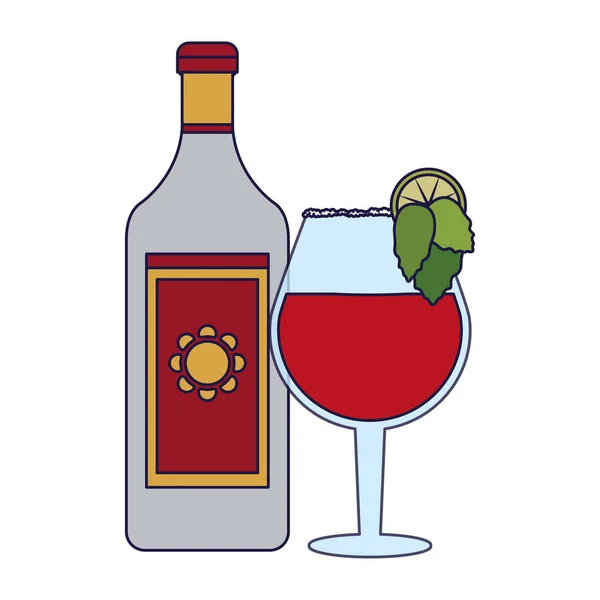Текила мексиканский напиток — стоковый вектор