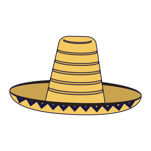 Sombrero mexicano aislado — Archivo Imágenes Vectoriales