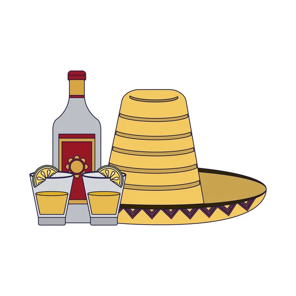 Tequila boisson mexicaine — Image vectorielle