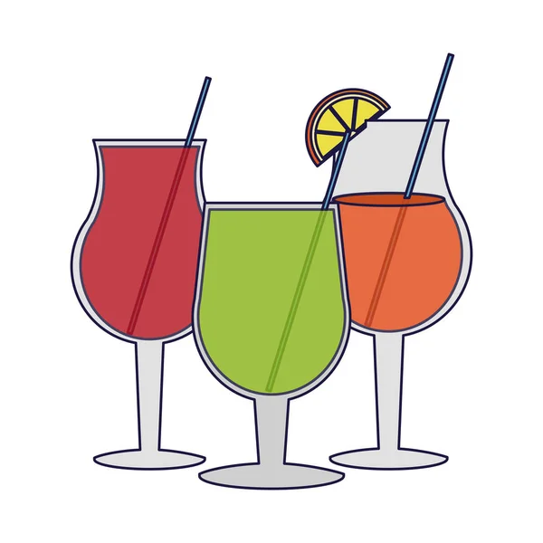 Cocktail e bevande — Vettoriale Stock