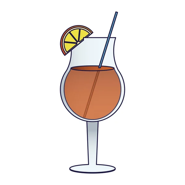 Чашка коктейльного напитка — стоковый вектор