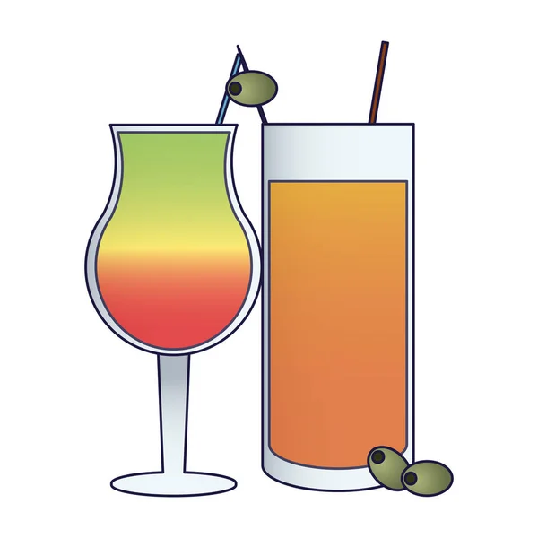 Cocktails und Getränke — Stockvektor