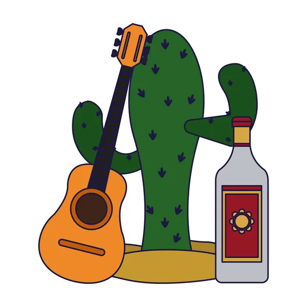 Bebida mexicana de tequila — Archivo Imágenes Vectoriales