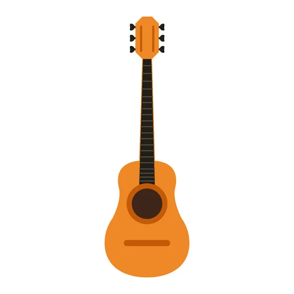 Instrumento de guitarra acústica — Vetor de Stock