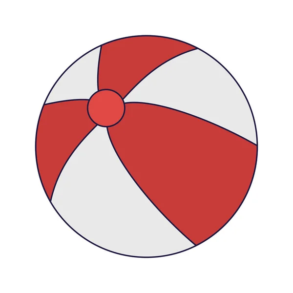 Beachball gestreift — Stockvektor