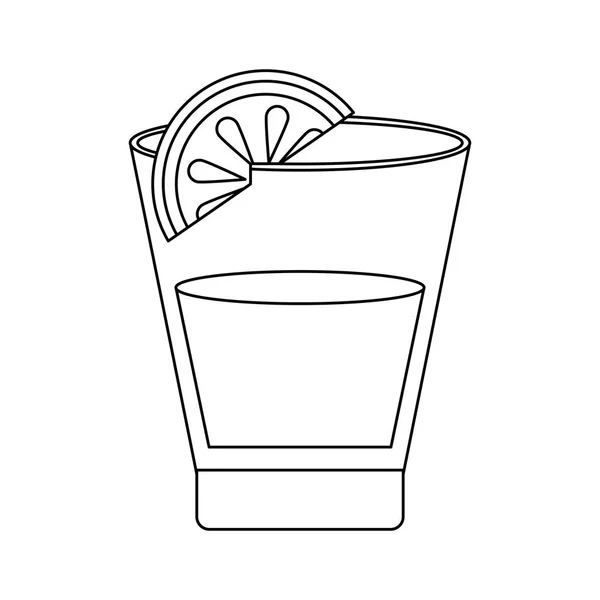 Текила Лимонным Векторным Графическим Дизайном — стоковый вектор