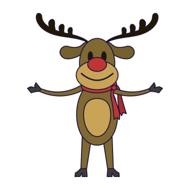 Noel reindeer cartoon