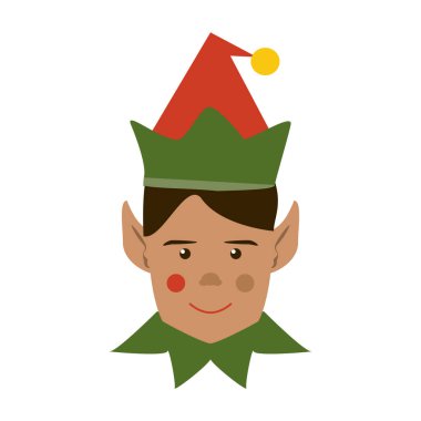 Noel karikatür izole kavramı