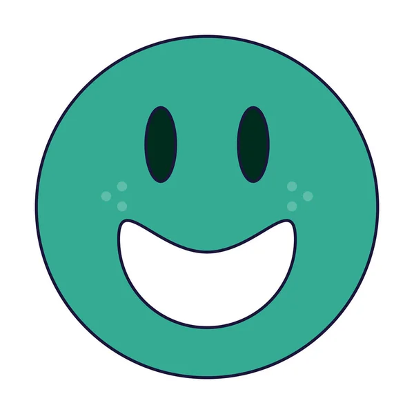 Emoticon emoji bate-papo — Vetor de Stock