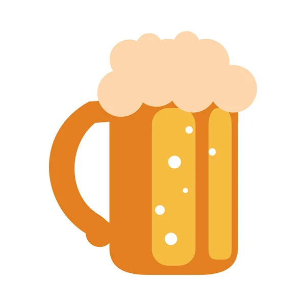 Bier beker symbool — Stockvector