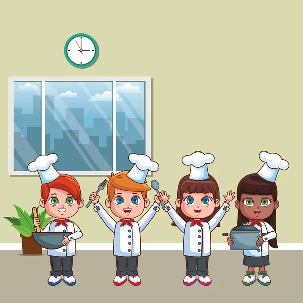 Chef cartoni animati per bambini — Vettoriale Stock