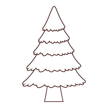 Ağaç çam karikatür