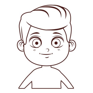 Çocuk yaz karikatür kahverengi çizgiler