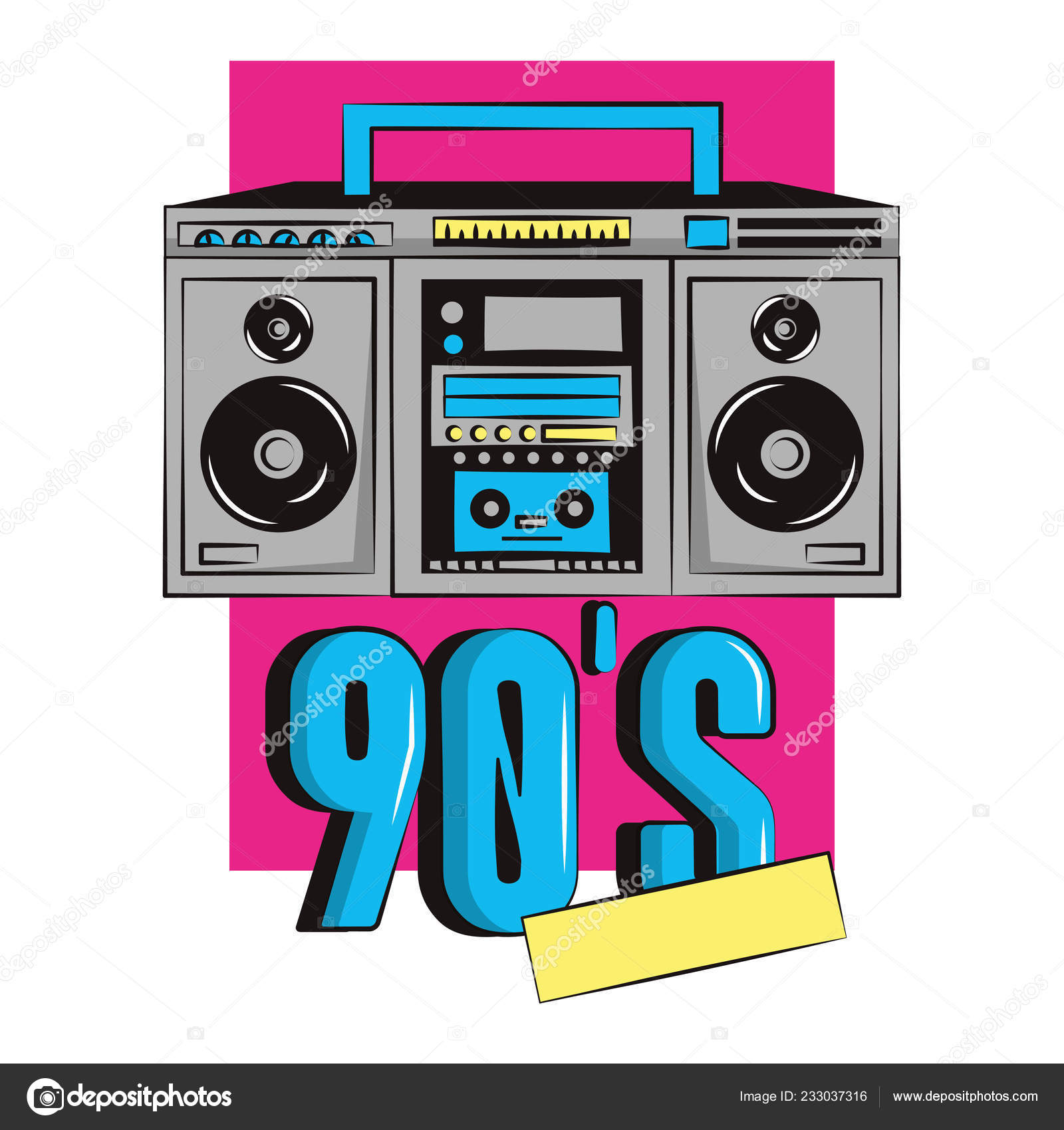 na moda retro desenho animado rádio personagem. cassete jogador. groovy  estilo, vintage, anos 80, anos 90 estética 20297973 Vetor no Vecteezy