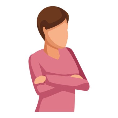 Kadın Kolları olan izometrik vektör çizim grafik tasarım geçti