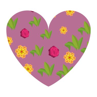 çiçek kalp şekli