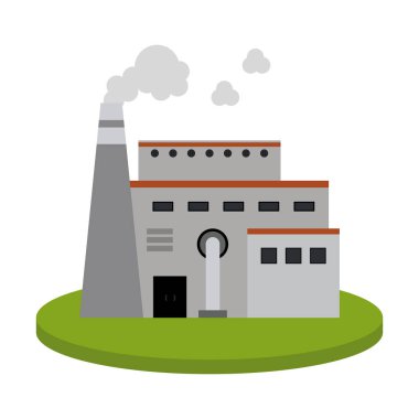 Doğa vektör çizim grafik tasarım bina Factoy Sanayi