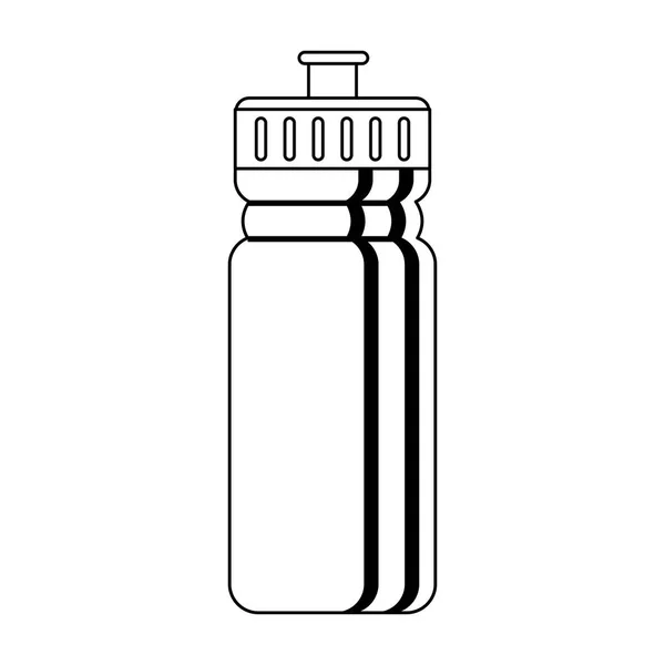Flaska thermo symbol svart och vitt — Stock vektor