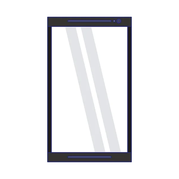 Technologie Mobile Smartphone Illustration Vectorielle Isolée Conception Graphique — Image vectorielle